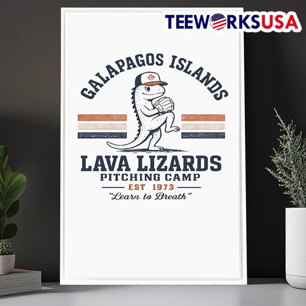 Galapagos Islands Lava Lizards Pitching Camp Est 1973 - Adult & Kids T-Shirts, Sweatshirts & Hoodies apparel design preview 6