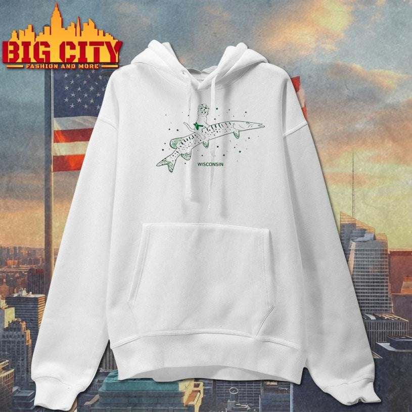 Gary Riding Musky Wisconsin Cat Fish - Adult & Kids T-Shirts, Sweatshirts & Hoodies apparel design preview 2