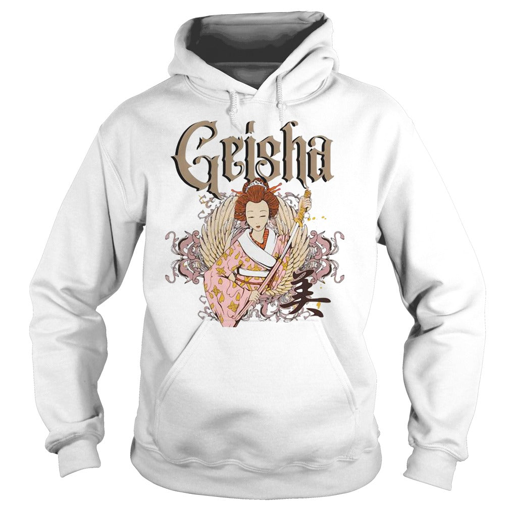 Geisha Retro - Adult & Kids T-Shirts, Sweatshirts & Hoodies apparel design preview 4