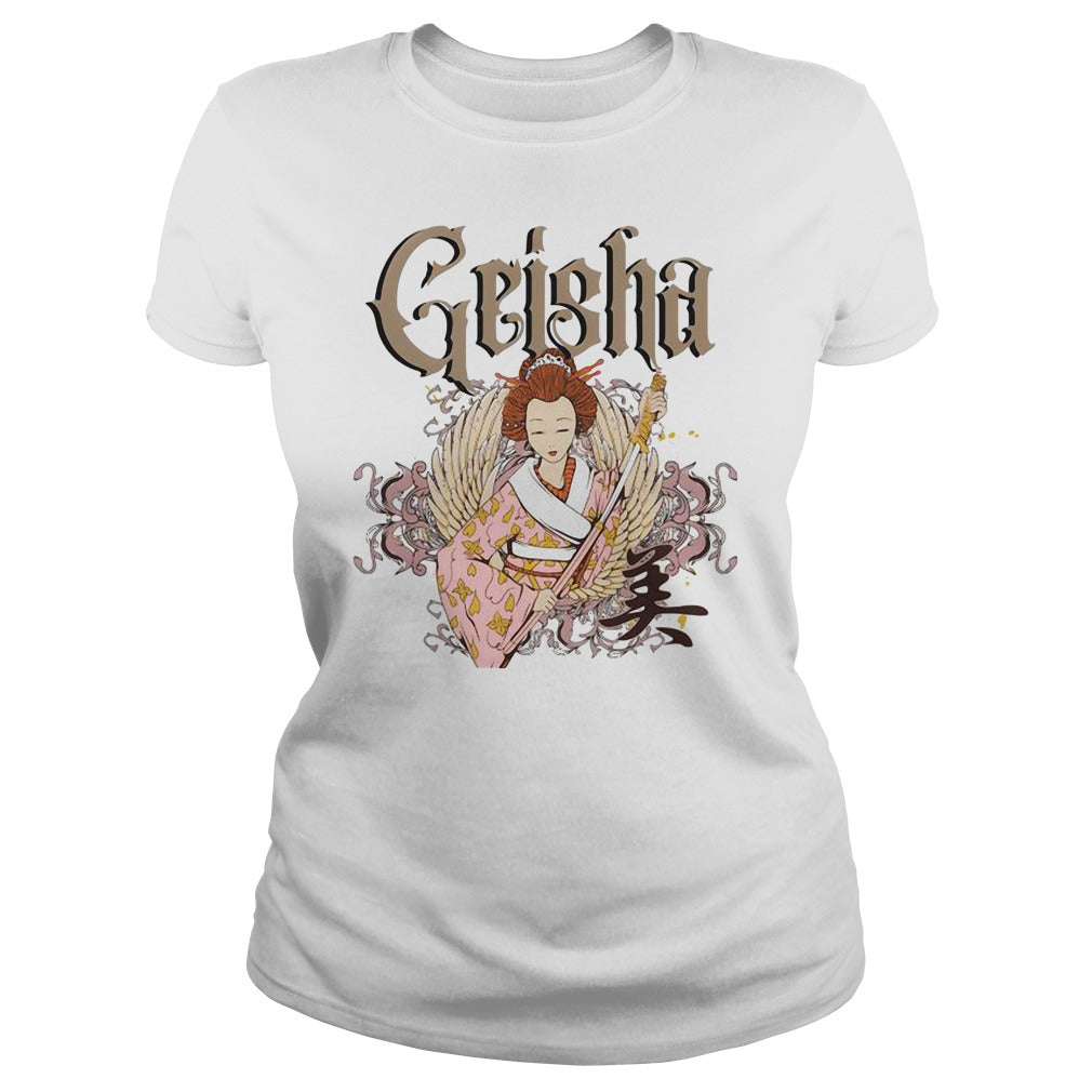 Geisha Retro - Adult & Kids T-Shirts, Sweatshirts & Hoodies apparel design preview 2