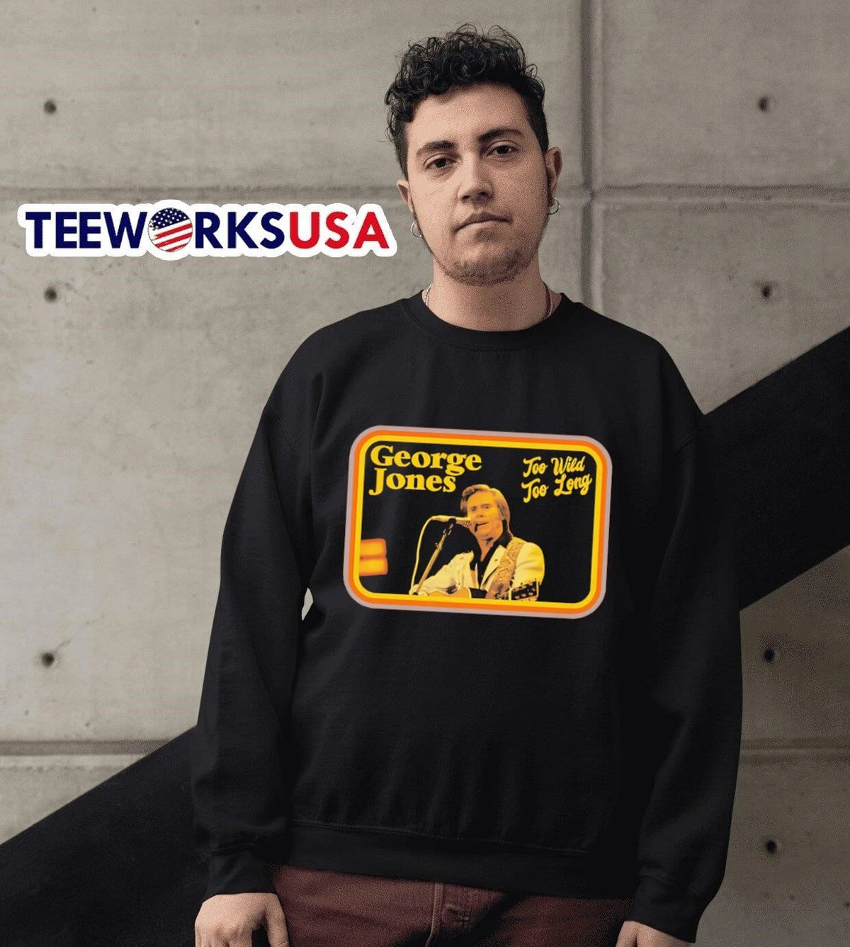 George Jones The Possum - Adult & Kids T-Shirts, Sweatshirts & Hoodies apparel design preview 6