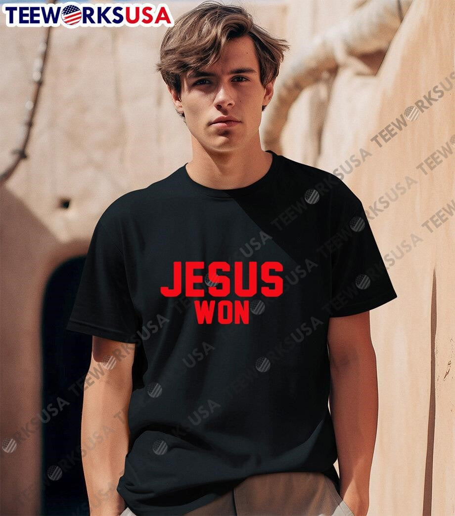Georgia Bulldogs One Nation Under God Jesus Won - Adult & Kids T-Shirts, Sweatshirts & Hoodies apparel design preview 1