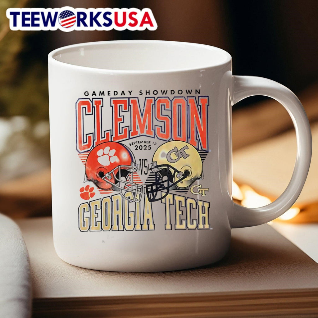 Georgia Tech Yellow Jackets Showdown vs Clemson - Adult & Kids T-Shirts, Sweatshirts & Hoodies apparel design preview 4