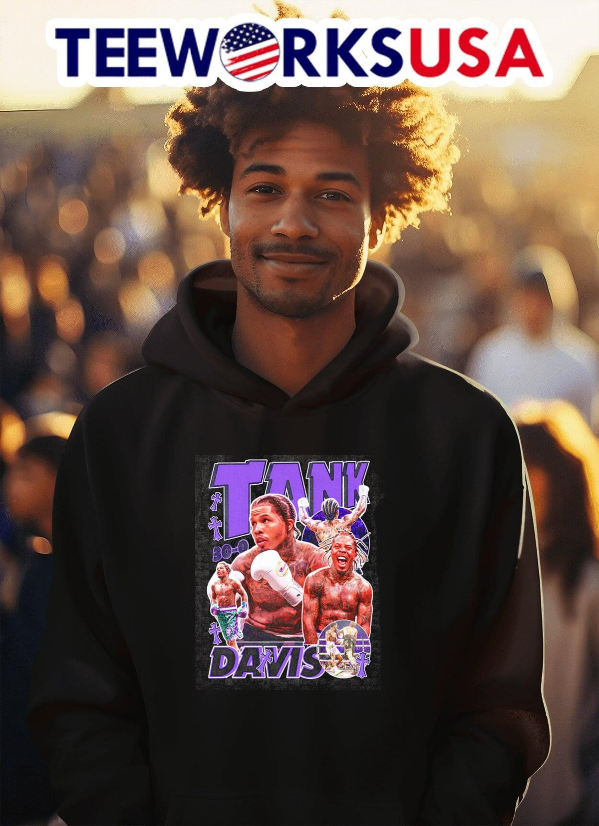 Gervonta Davis 30-0 vintage graphic - Adult & Kids T-Shirts, Sweatshirts & Hoodies apparel design preview 2