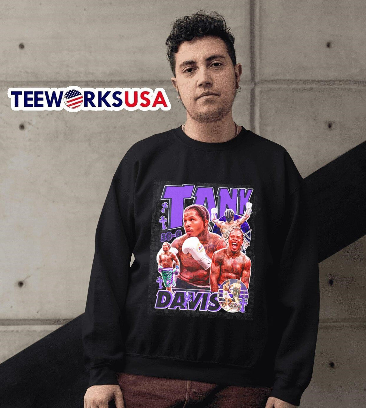 Gervonta Davis 30-0 vintage graphic - Adult & Kids T-Shirts, Sweatshirts & Hoodies apparel design preview 3