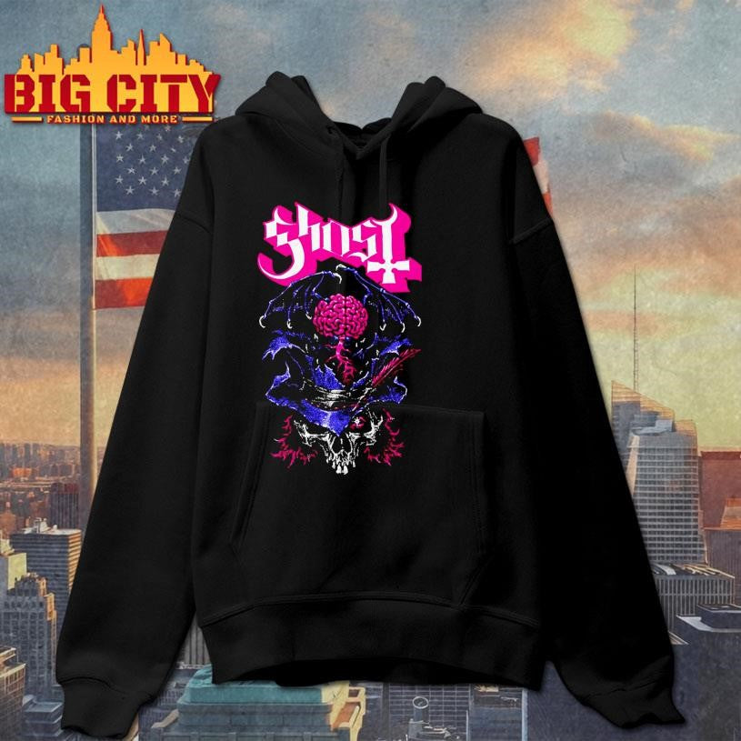Ghost Bat In The Brain US Skeletour 2026 - Adult & Kids T-Shirts, Sweatshirts & Hoodies apparel design preview 2