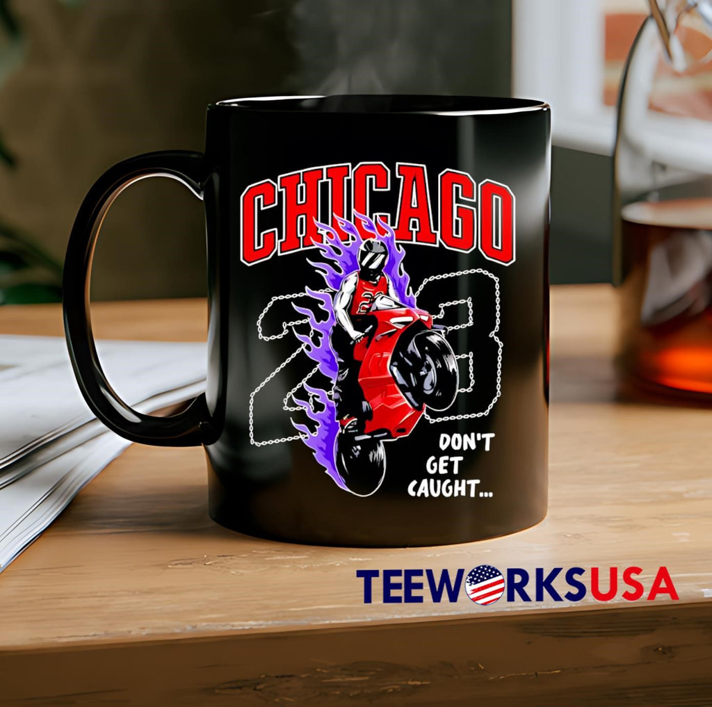 Ghost Racing Chicago 23 don't get caught - Adult & Kids T-Shirts, Sweatshirts & Hoodies apparel design preview 2