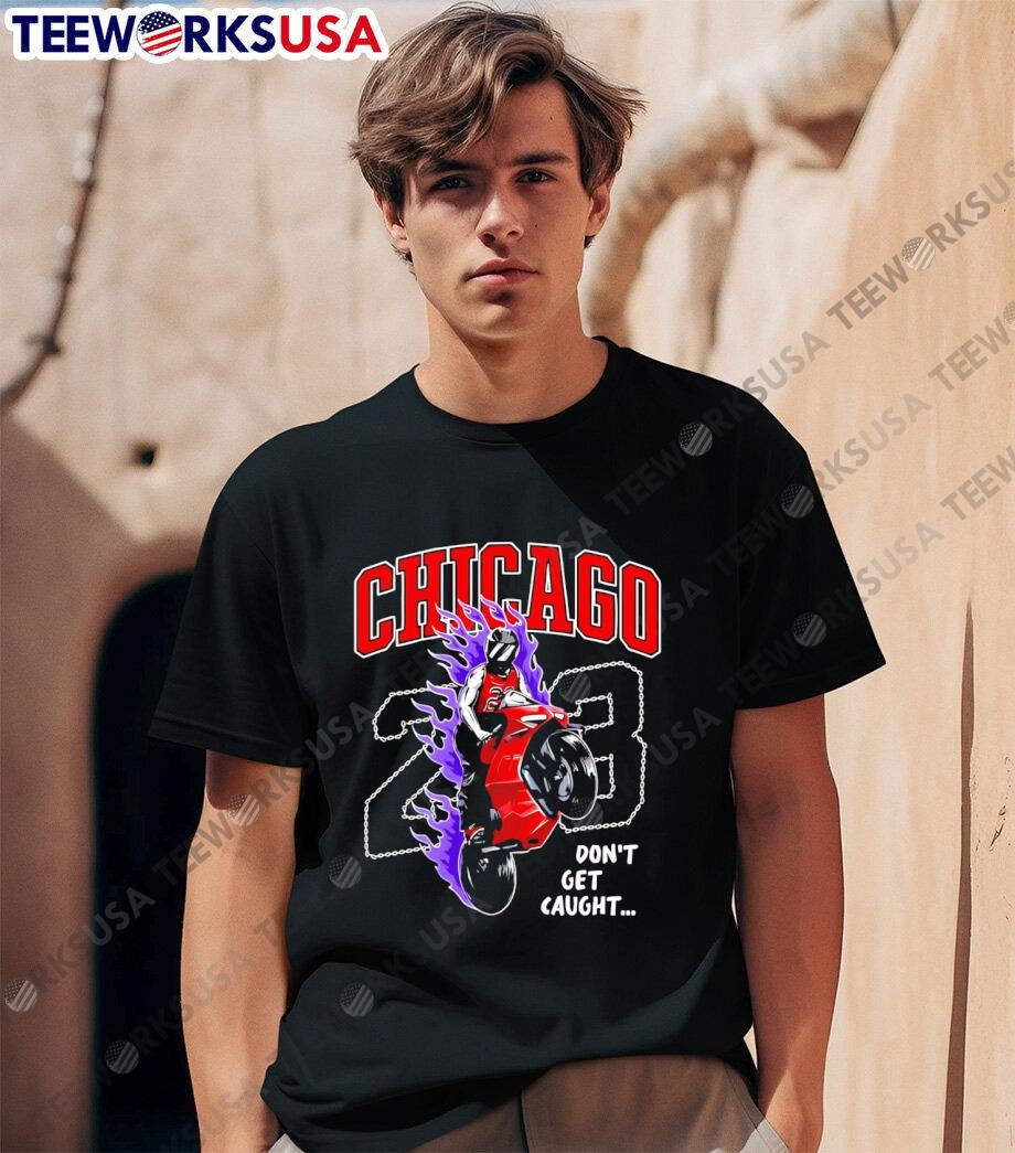 Ghost Racing Chicago 23 don't get caught - Adult & Kids T-Shirts, Sweatshirts & Hoodies apparel design preview 1