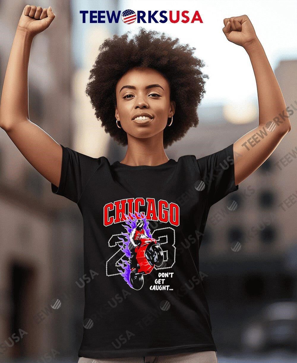Ghost Racing Chicago 23 don't get caught - Adult & Kids T-Shirts, Sweatshirts & Hoodies apparel design preview 7