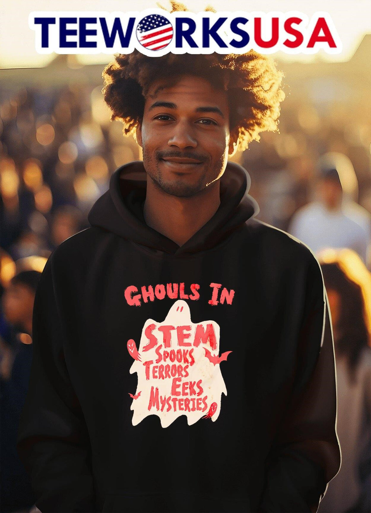 Ghouls in steam spooks terrors eeks Halloween - Adult & Kids T-Shirts, Sweatshirts & Hoodies apparel design preview 2