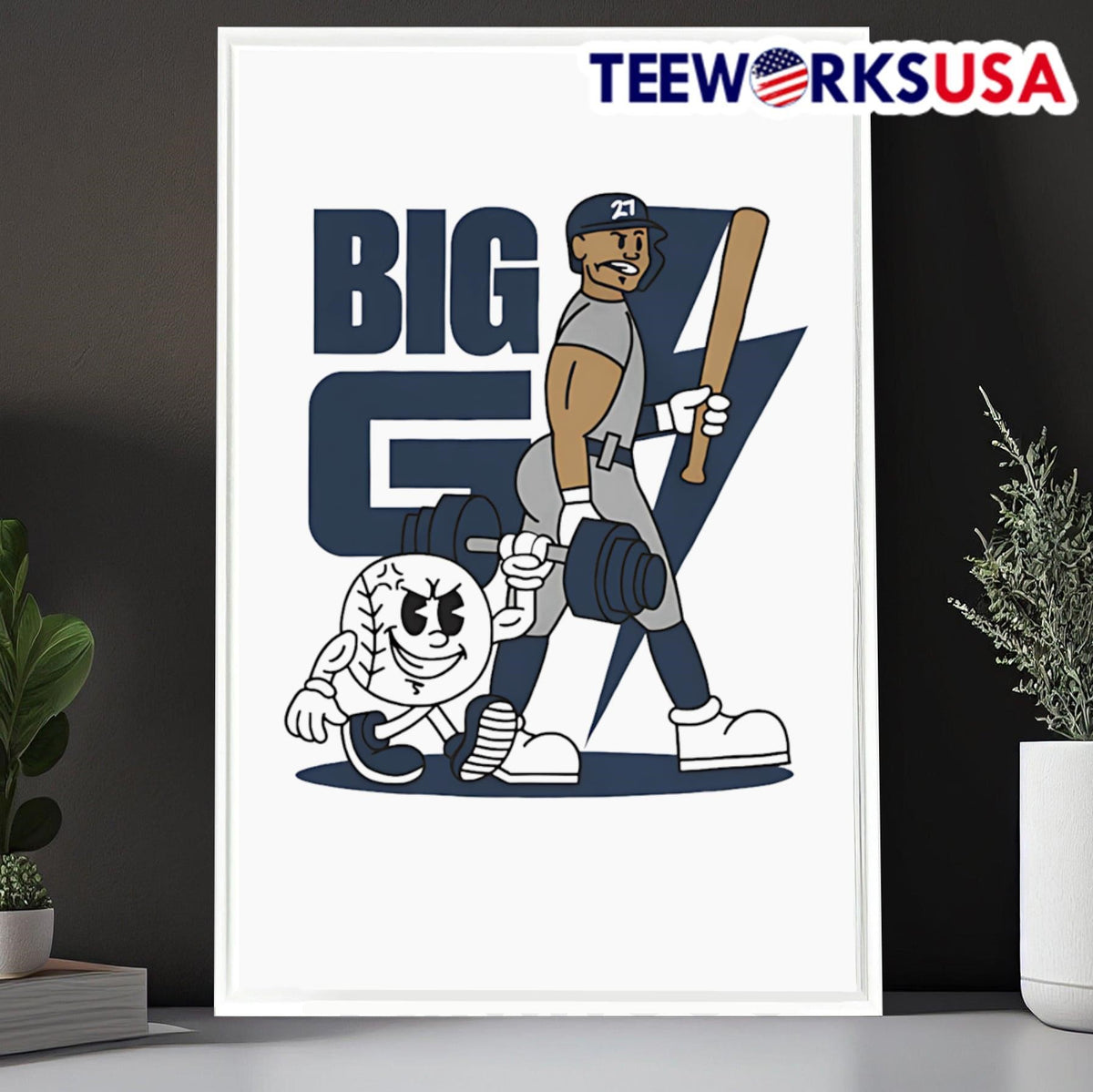 Giancarlo Stanton Big G summer cartoon - Adult & Kids T-Shirts, Sweatshirts & Hoodies apparel design preview 6