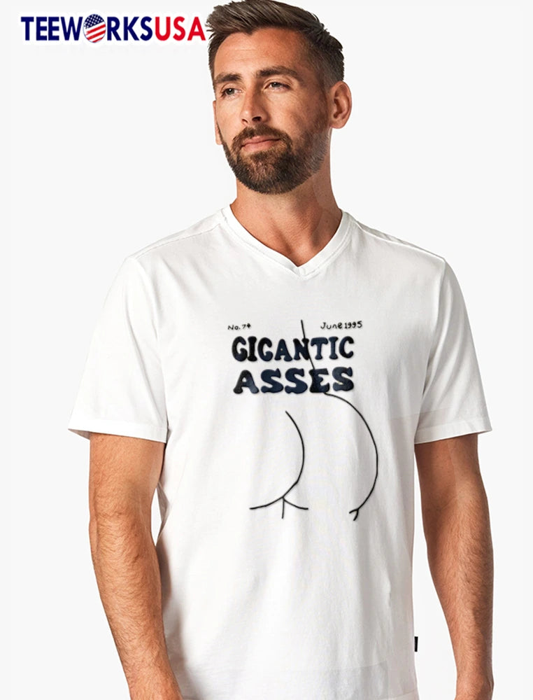 Gigantic Asses line drawing human buttocks 1995 - Adult & Kids T-Shirts, Sweatshirts & Hoodies apparel design preview 7