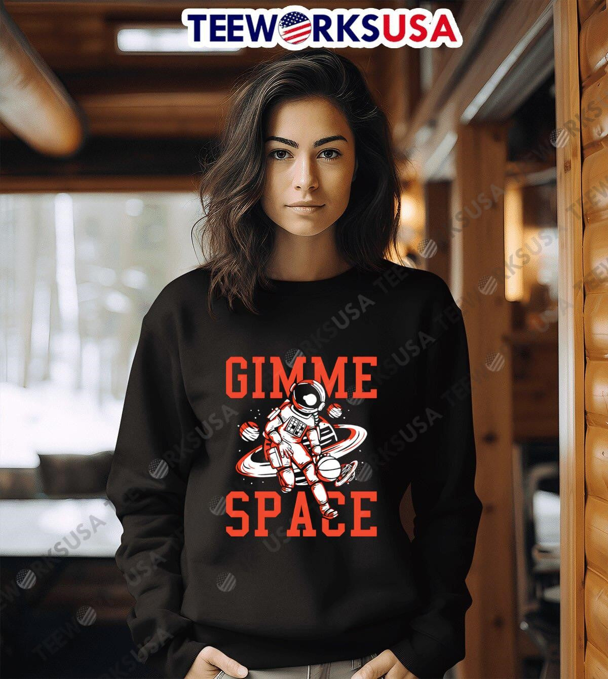 Gimme Space Astronaut - Adult & Kids T-Shirts, Sweatshirts & Hoodies apparel design preview 6