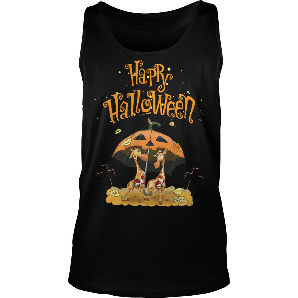 Giraffe Happy Halloween - Adult & Kids T-Shirts, Sweatshirts & Hoodies apparel design preview 3