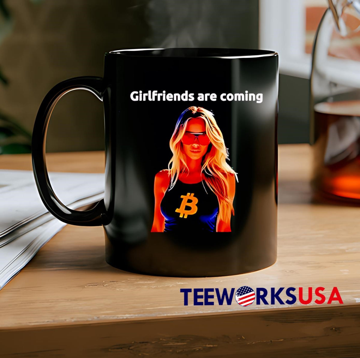 Girlfriends Are Coming Bitcoin - Adult & Kids T-Shirts, Sweatshirts & Hoodies apparel design preview 2