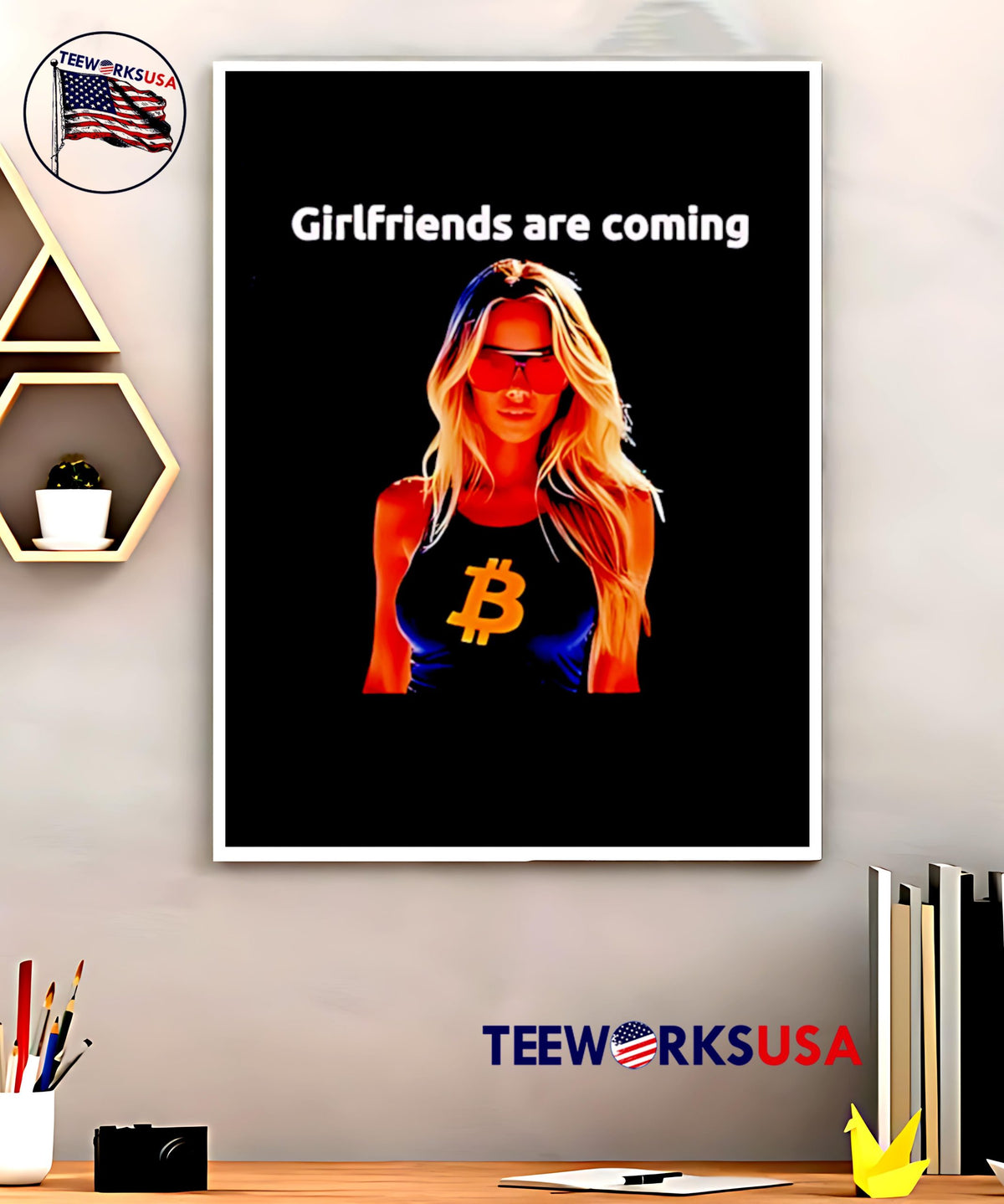 Girlfriends Are Coming Bitcoin - Adult & Kids T-Shirts, Sweatshirts & Hoodies apparel design preview 5