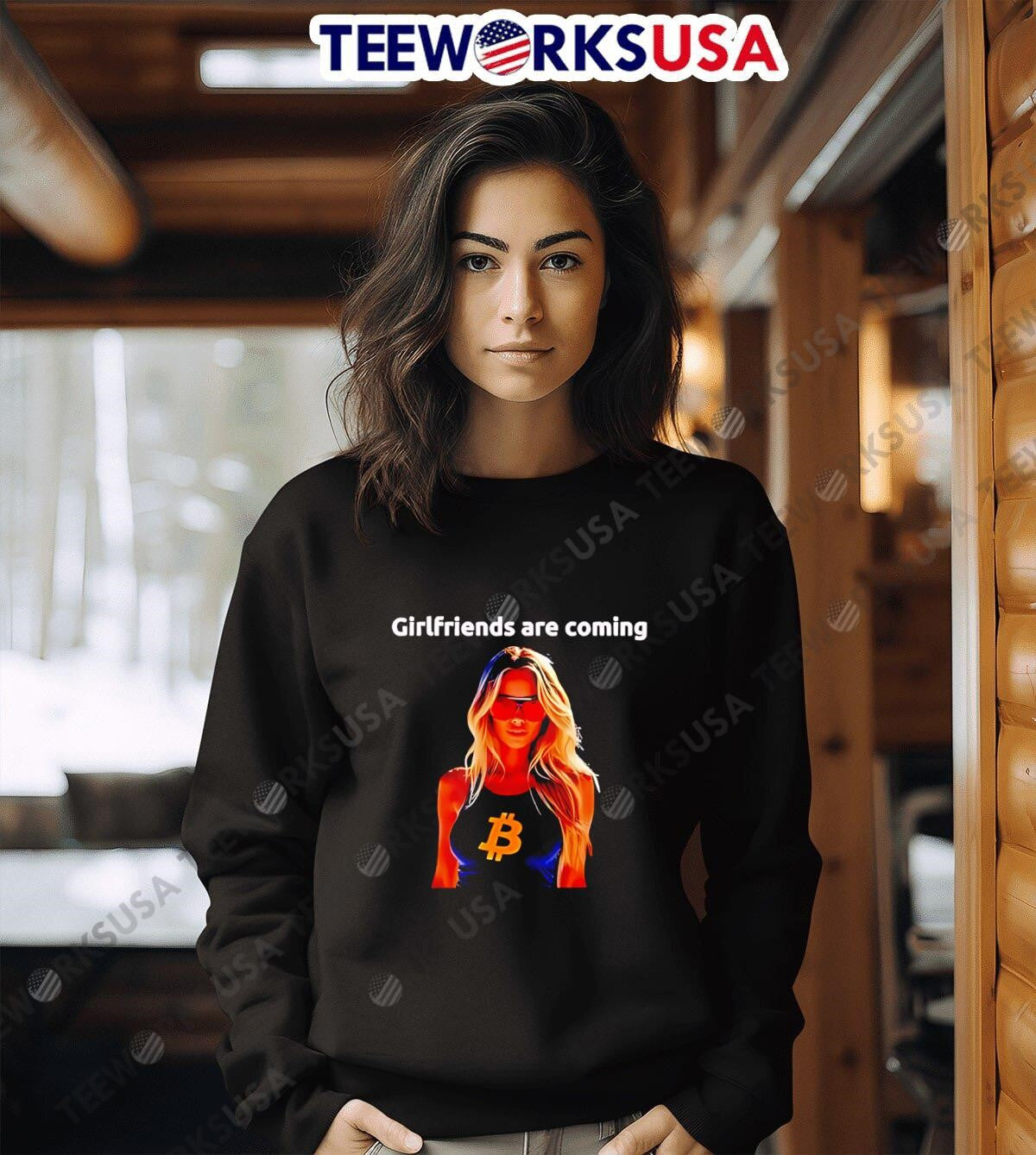 Girlfriends Are Coming Bitcoin - Adult & Kids T-Shirts, Sweatshirts & Hoodies apparel design preview 6