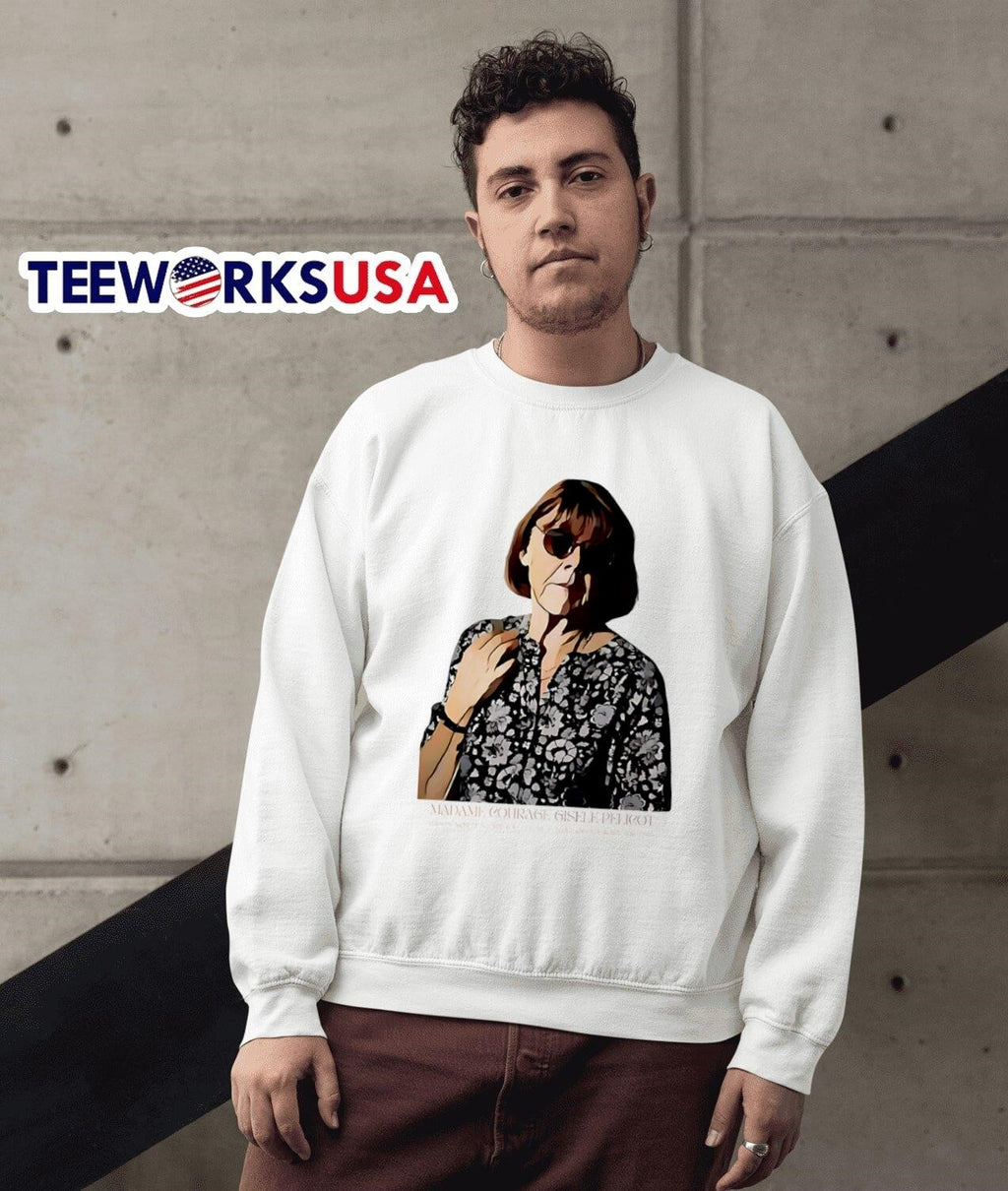 Gisele Pelicot Madame Courage - Adult & Kids T-Shirts, Sweatshirts & Hoodies apparel design preview 5