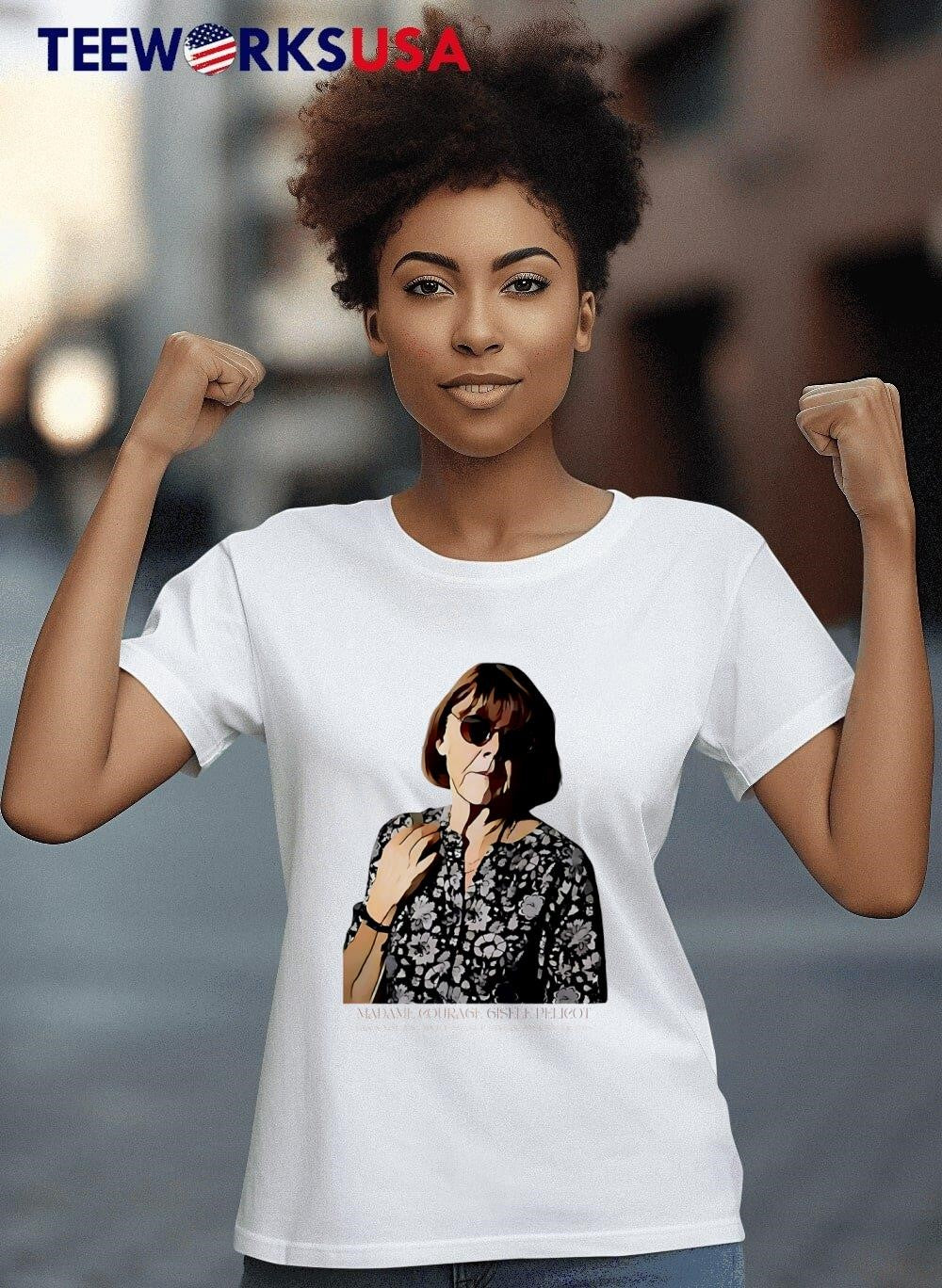 Gisele Pelicot Madame Courage - Adult & Kids T-Shirts, Sweatshirts & Hoodies apparel design preview 8