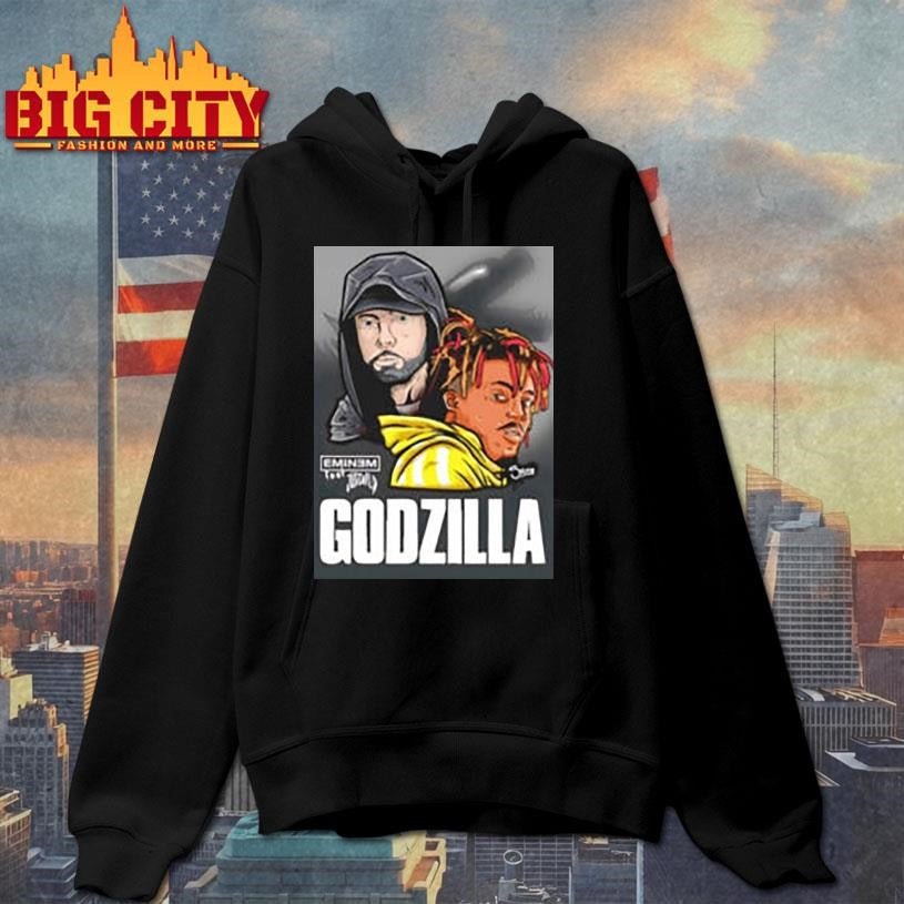 Godzilla Music to Be Murdered By album poster - Adult & Kids T-Shirts, Sweatshirts & Hoodies apparel design preview 2