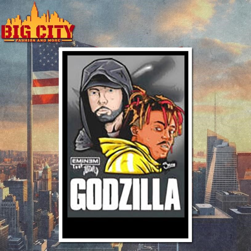 Godzilla Music to Be Murdered By album poster - Adult & Kids T-Shirts, Sweatshirts & Hoodies apparel design preview 4