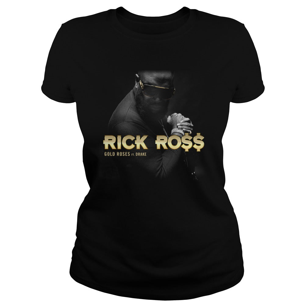 Gold Roses Rick Ross - Adult & Kids T-Shirts, Sweatshirts & Hoodies apparel design preview 2