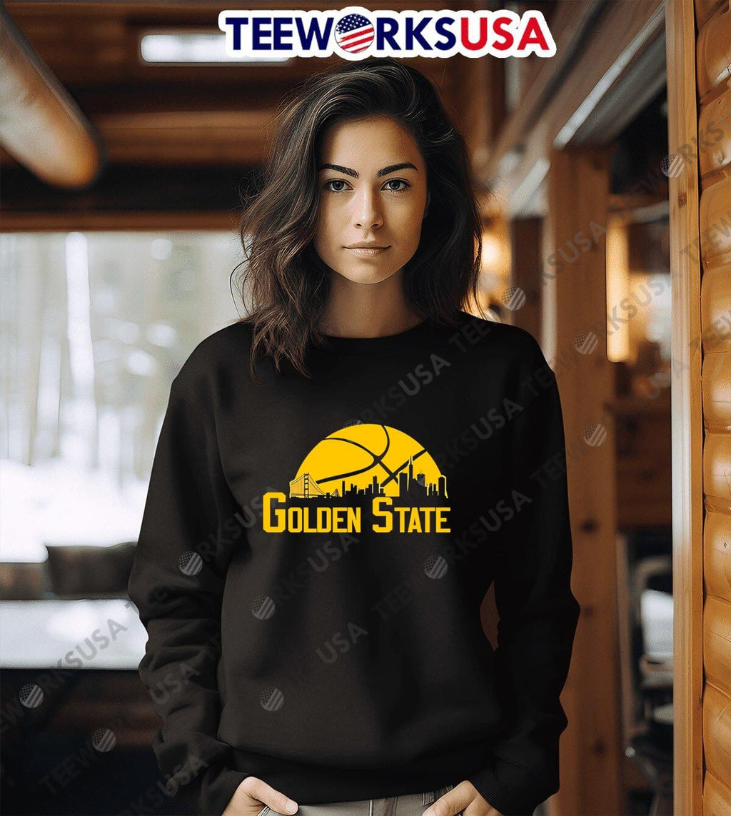 Golden State Warriors Cityscape Skyline style 2025 - Adult & Kids T-Shirts, Sweatshirts & Hoodies apparel design preview 6