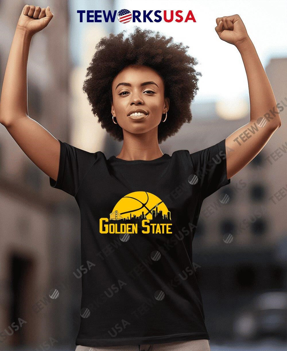 Golden State Warriors Cityscape Skyline style 2025 - Adult & Kids T-Shirts, Sweatshirts & Hoodies apparel design preview 8