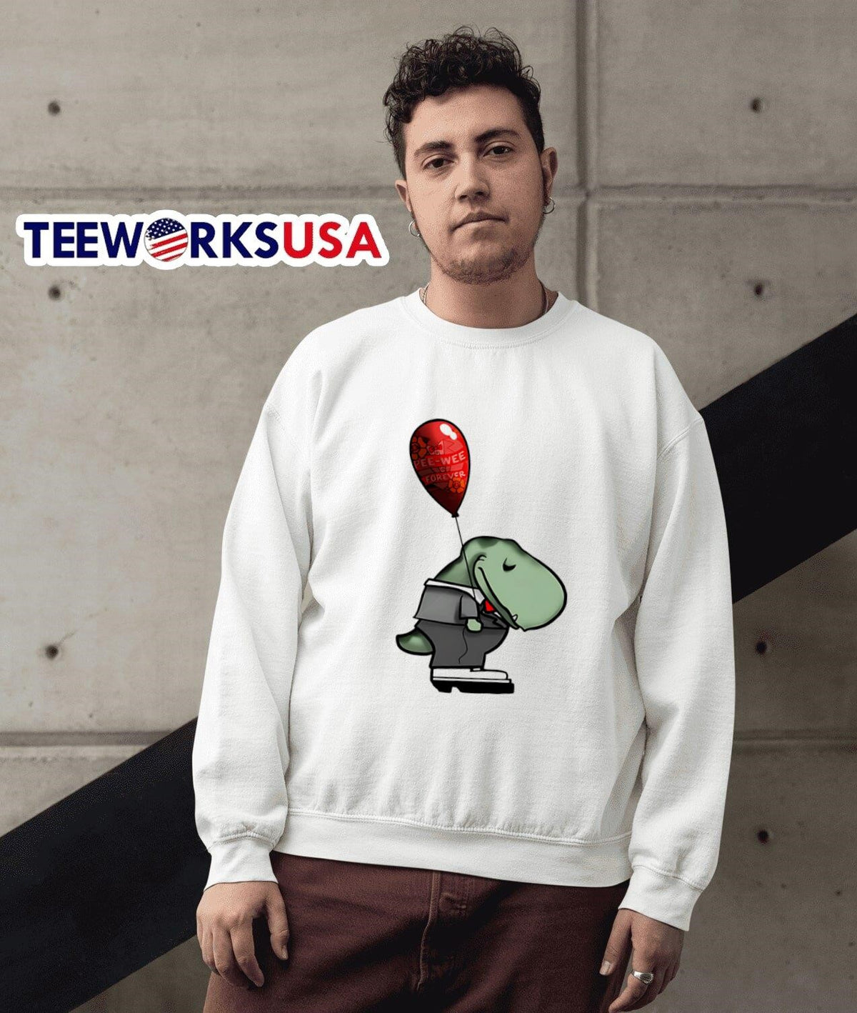 Gomu Gator Sad balloon - Adult & Kids T-Shirts, Sweatshirts & Hoodies apparel design preview 3