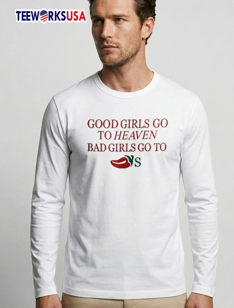 Good Girls Go To Heaven Bad Red Hot Pepper Green - Adult & Kids T-Shirts, Sweatshirts & Hoodies apparel design preview 3
