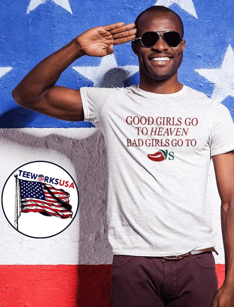 Good Girls Go To Heaven Bad Red Hot Pepper Green - Adult & Kids T-Shirts, Sweatshirts & Hoodies apparel design preview 1