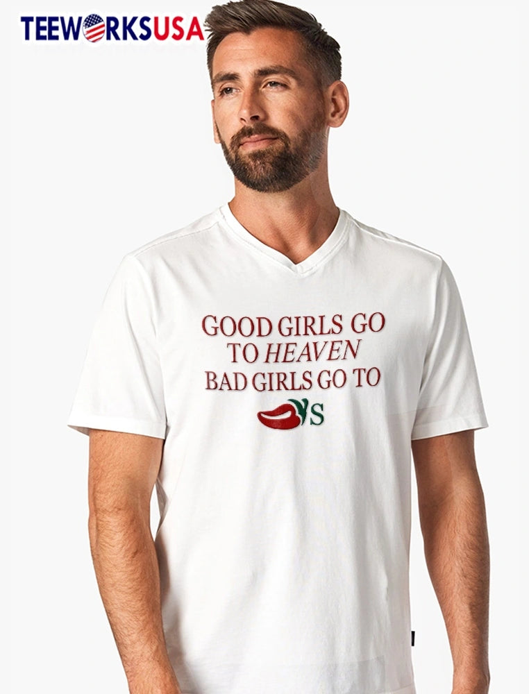 Good Girls Go To Heaven Bad Red Hot Pepper Green - Adult & Kids T-Shirts, Sweatshirts & Hoodies apparel design preview 7