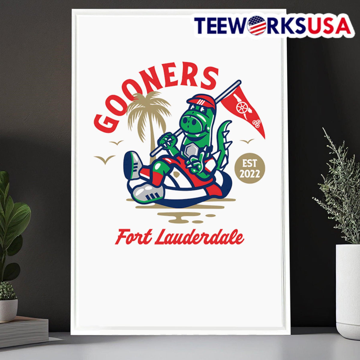Gooners fort lauderdale mascot - Adult & Kids T-Shirts, Sweatshirts & Hoodies apparel design preview 6