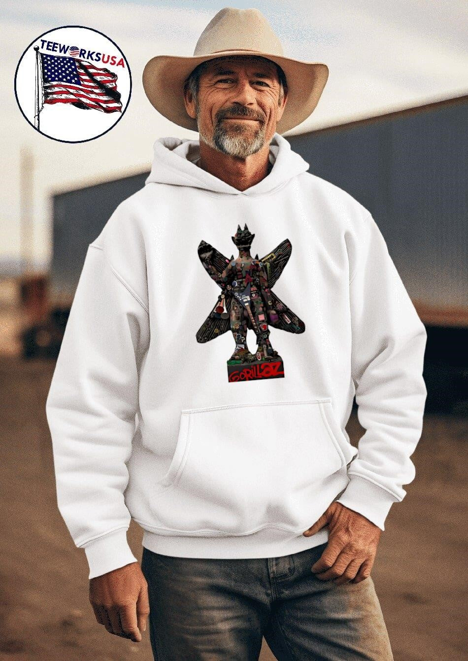 Gorillaz Pazuzu - Adult & Kids T-Shirts, Sweatshirts & Hoodies apparel design preview 2
