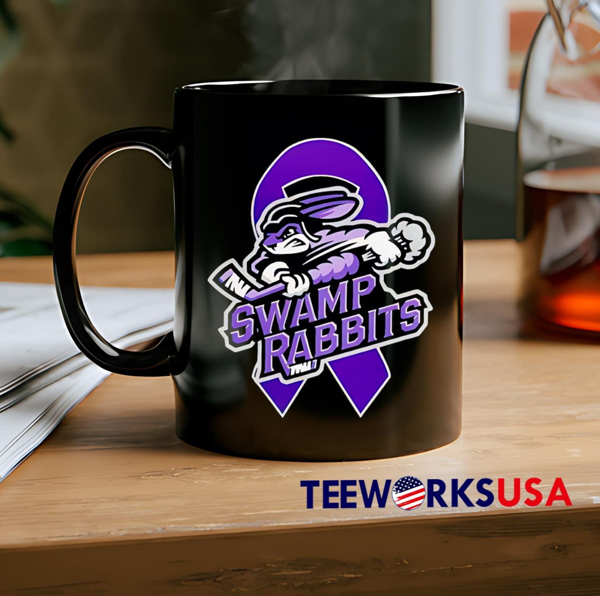 Greenville Swamp Rabbits Fight Cancer Special logo - Adult & Kids T-Shirts, Sweatshirts & Hoodies apparel design preview 2