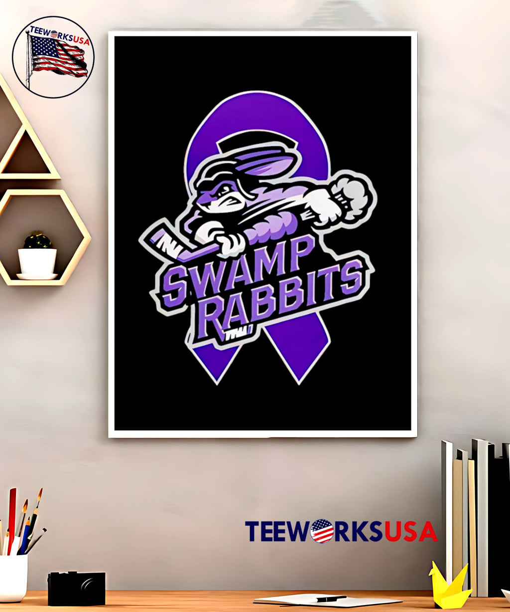 Greenville Swamp Rabbits Fight Cancer Special logo - Adult & Kids T-Shirts, Sweatshirts & Hoodies apparel design preview 5