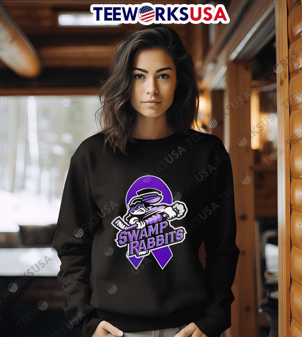 Greenville Swamp Rabbits Fight Cancer Special logo - Adult & Kids T-Shirts, Sweatshirts & Hoodies apparel design preview 6