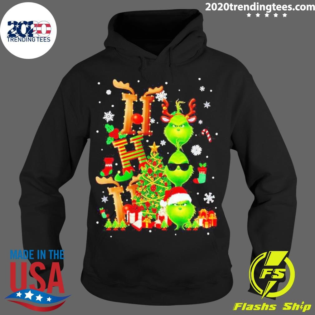 Grinch Ho Christmas - Adult & Kids T-Shirts, Sweatshirts & Hoodies apparel design preview 2