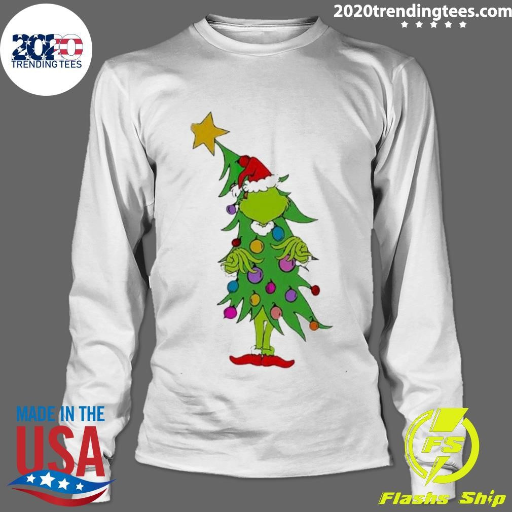 Grinch On Christmas Tree - Adult & Kids T-Shirts, Sweatshirts & Hoodies apparel design preview 4