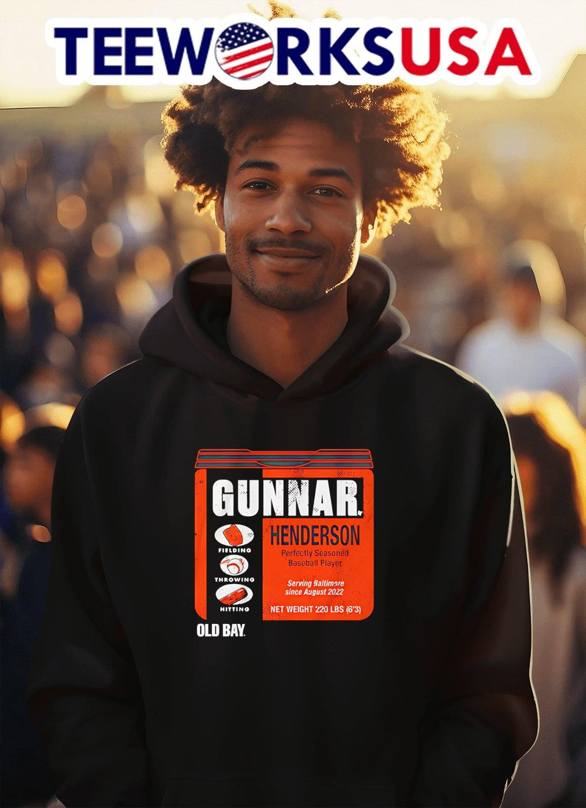 Gunnar Henderson Old Bay Can - Adult & Kids T-Shirts, Sweatshirts & Hoodies apparel design preview 2