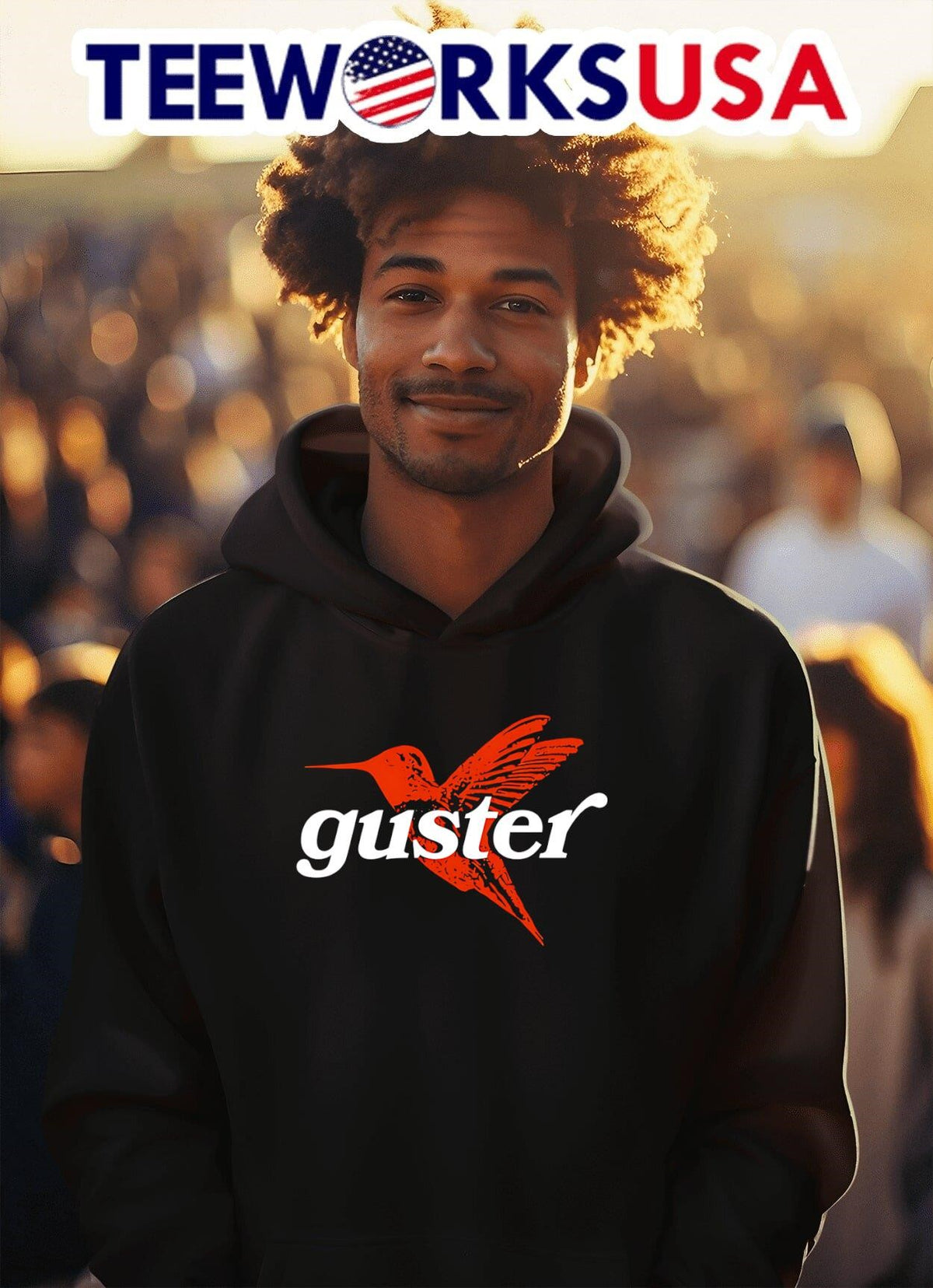 Guster Hummingbird - Adult & Kids T-Shirts, Sweatshirts & Hoodies apparel design preview 2