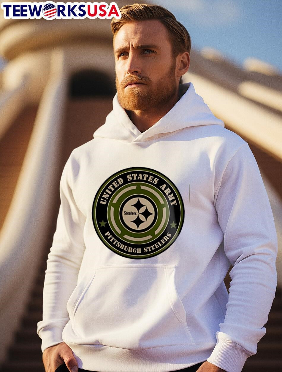 Steelers united states army military appreciation - Adult & Kids T-Shirts, Sweatshirts & Hoodies apparel design preview 2