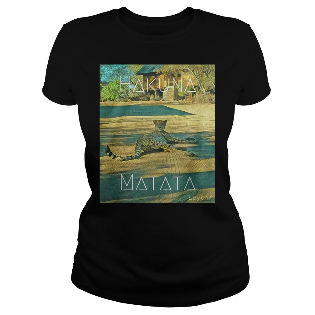 Hakuna Matata Leopard - Adult & Kids T-Shirts, Sweatshirts & Hoodies apparel design preview 2