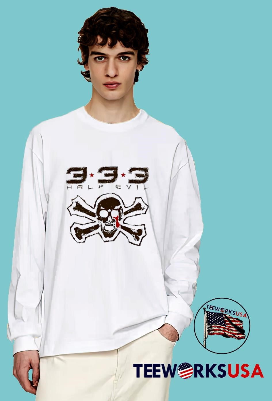 Half Evil 333 Pirate Sport - Adult & Kids T-Shirts, Sweatshirts & Hoodies apparel design preview 4
