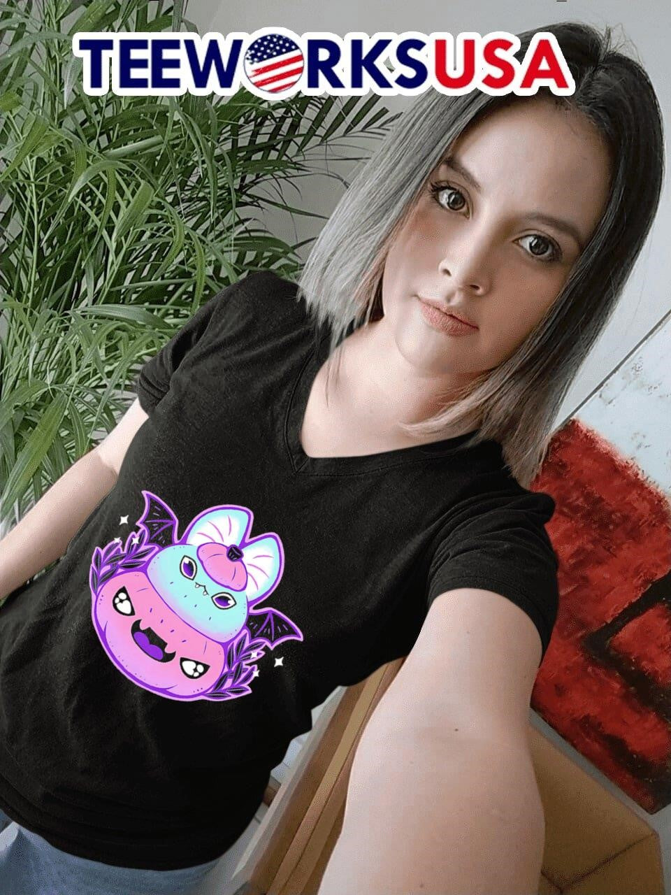 Halloween Pastel Goth Bat - Adult & Kids T-Shirts, Sweatshirts & Hoodies apparel design preview 7