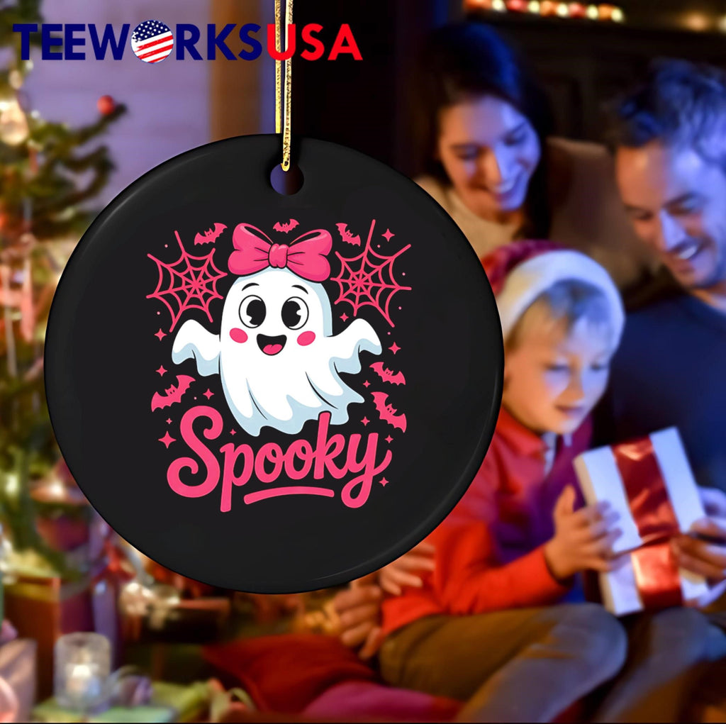 Halloween spooky ghost cute - Adult & Kids T-Shirts, Sweatshirts & Hoodies apparel design preview 4