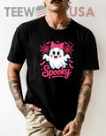 Halloween spooky ghost cute - Adult & Kids T-Shirts, Sweatshirts & Hoodies apparel design preview 1