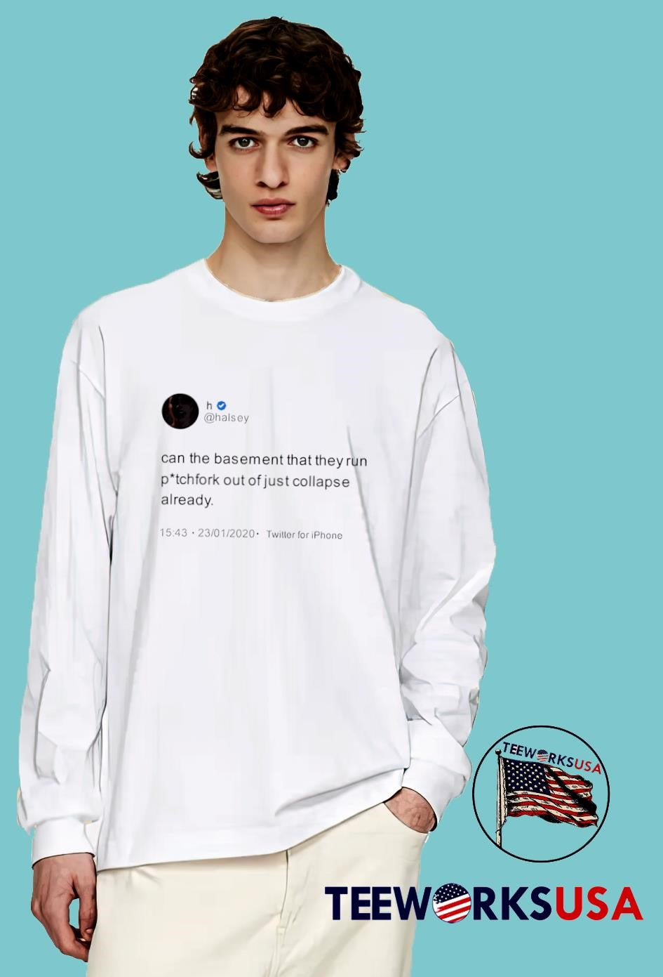 Halsey can the basement that they run - Adult & Kids T-Shirts, Sweatshirts & Hoodies apparel design preview 4