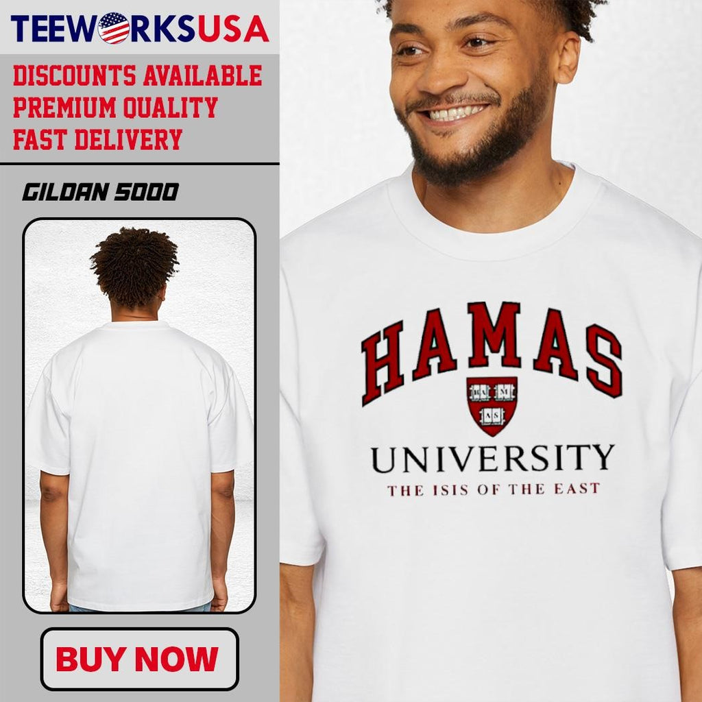 Hamas University The Isis Of East logo - Adult & Kids T-Shirts, Sweatshirts & Hoodies apparel design preview 1