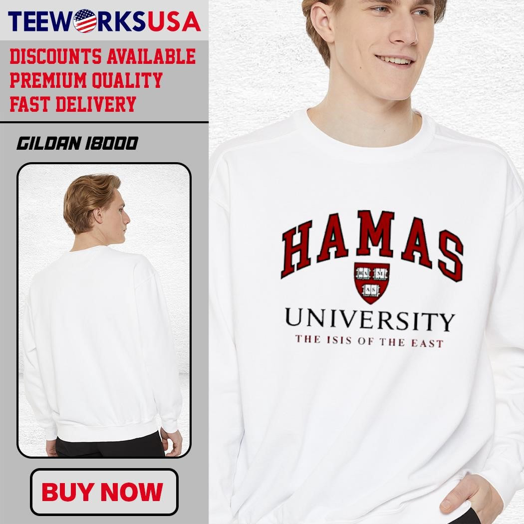 Hamas University The Isis Of East logo - Adult & Kids T-Shirts, Sweatshirts & Hoodies apparel design preview 3